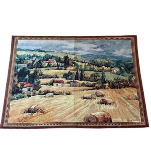 Riddle Home & Gift French Tapestry Rod Pocket Wall Hanging Tuscan Landscape